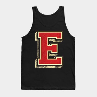 EPIC Letter E ✪ Vintage Retro font style perfect gift for a birthday Tank Top